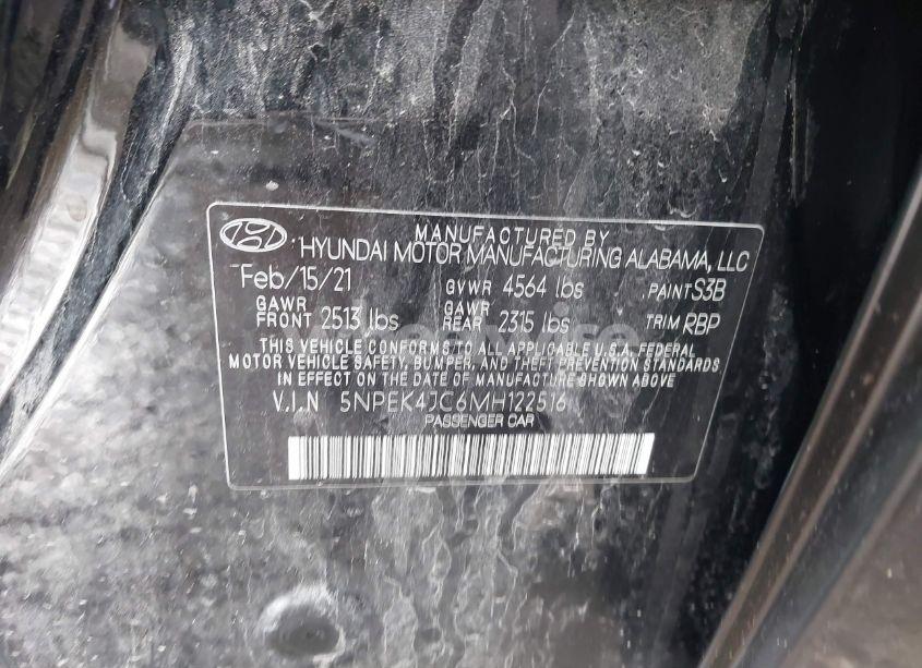 Photo 9 of 2021 Hyundai Sonata N LINE (VIN 5NPEK4JC6MH122516)