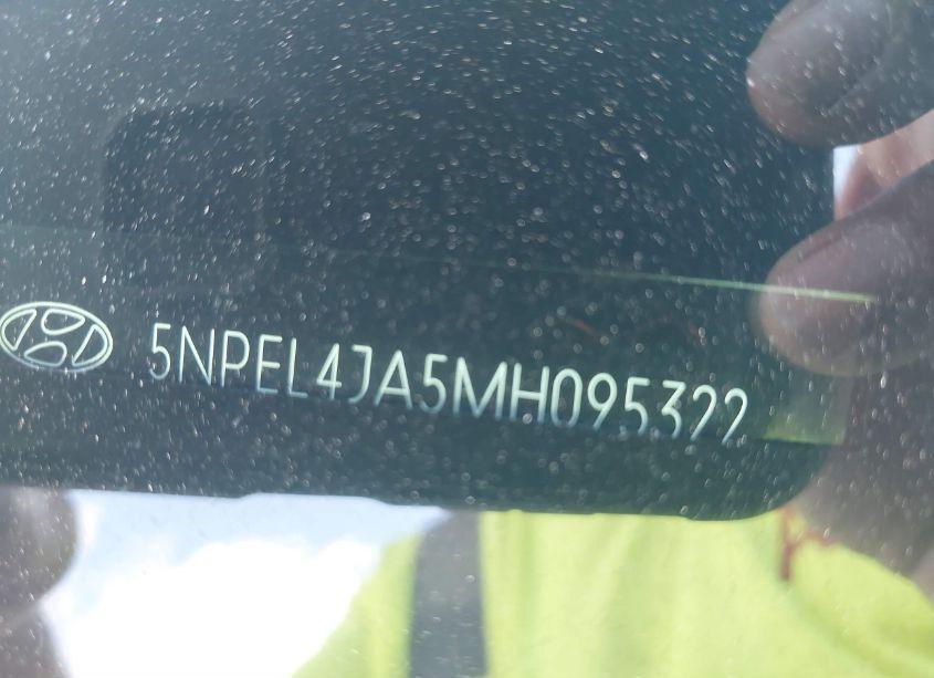 Photo 9 of 2021 Hyundai Sonata SEL (VIN 5NPEL4JA5MH095322)