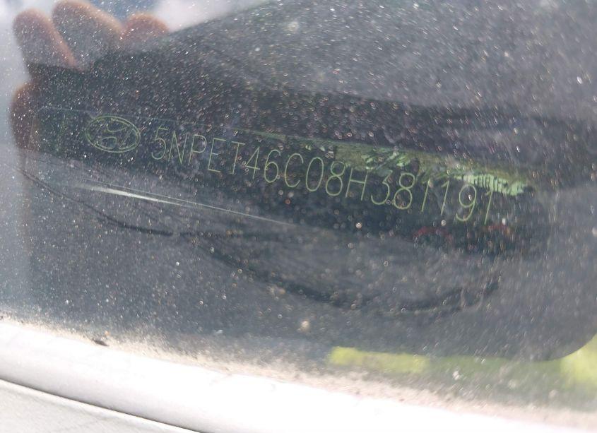 Photo 11 of 2008 Hyundai Sonata GLS (VIN 5NPET46C08H381191)