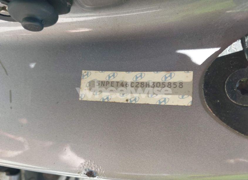 Photo 9 of 2008 Hyundai Sonata GLS (VIN 5NPET46C28H305858)