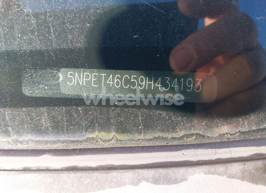 Photo 13 of 2009 Hyundai Sonata GLS (VIN 5NPET46C59H434193)