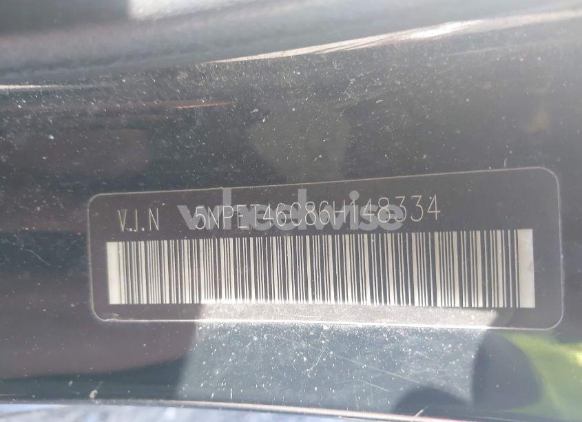 Photo 9 of 2006 Hyundai Sonata GL (VIN 5NPET46C86H148334)