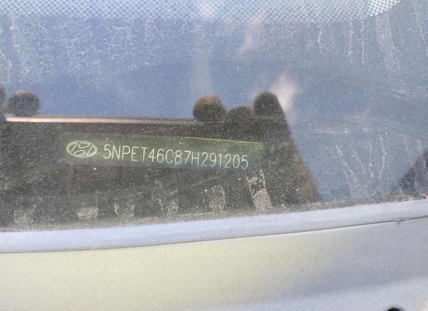 Photo 12 of 2007 Hyundai Sonata GLS (VIN 5NPET46C87H291205)