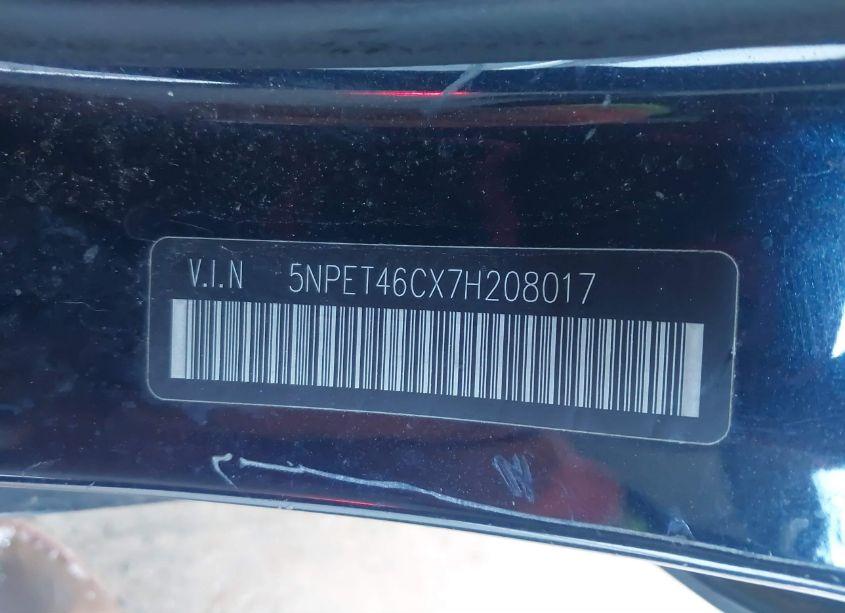 Photo 9 of 2007 Hyundai Sonata GLS (VIN 5NPET46CX7H208017)