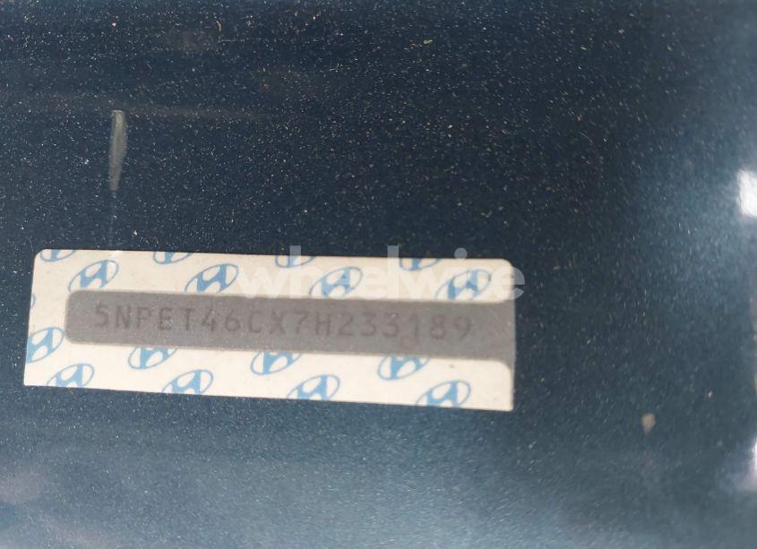 Photo 9 of 2007 Hyundai Sonata GLS (VIN 5NPET46CX7H233189)