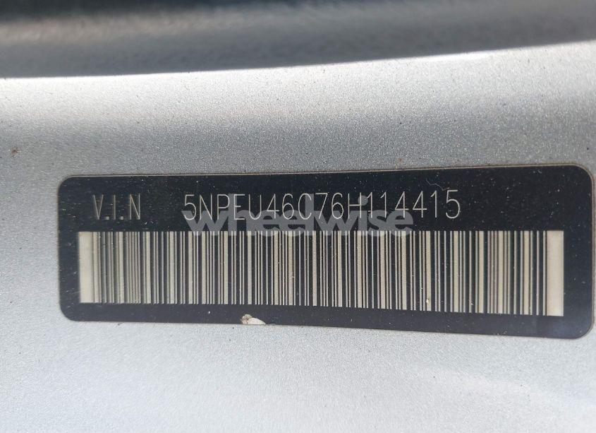 Photo 9 of 2006 Hyundai Sonata GLS (VIN 5NPEU46C76H114415)