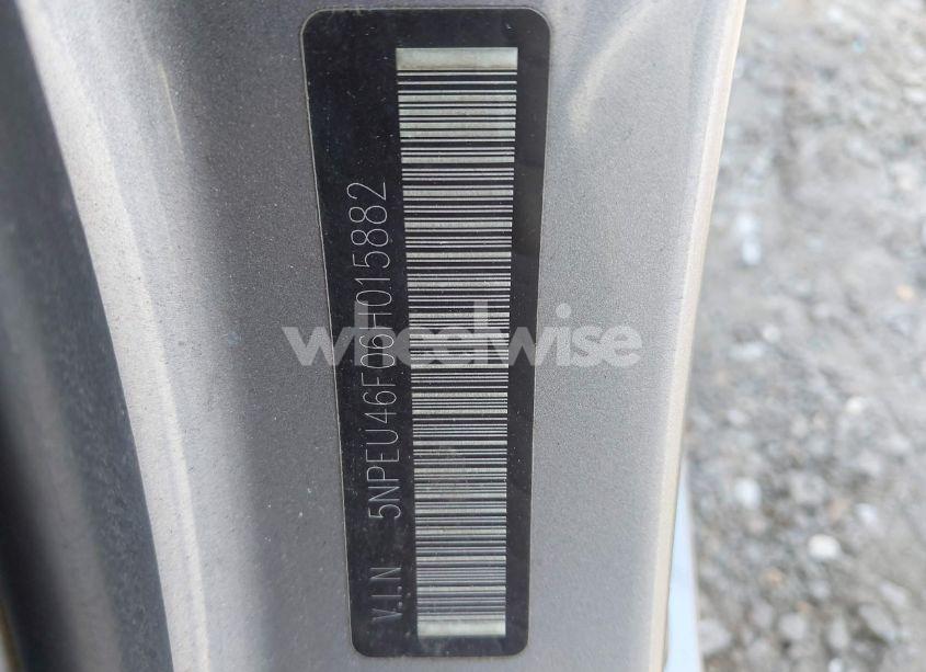 Photo 9 of 2006 Hyundai Sonata (VIN 5NPEU46F06H015882)