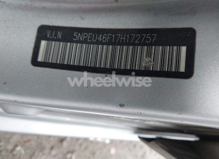 Photo 9 of 2007 Hyundai Sonata LIMITED/SE V6 (VIN 5NPEU46F17H172757)