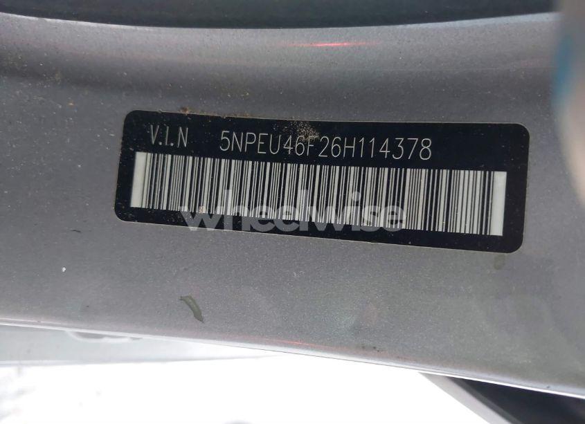 Photo 9 of 2006 Hyundai Sonata GLS V6/LX V6 (VIN 5NPEU46F26H114378)