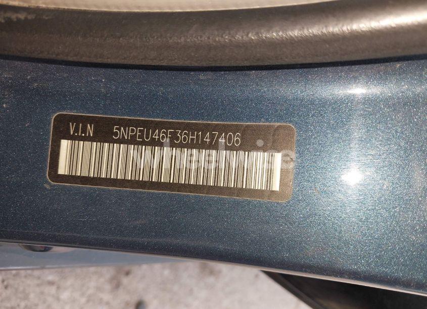 Photo 9 of 2006 Hyundai Sonata GLS V6/LX V6 (VIN 5NPEU46F36H147406)