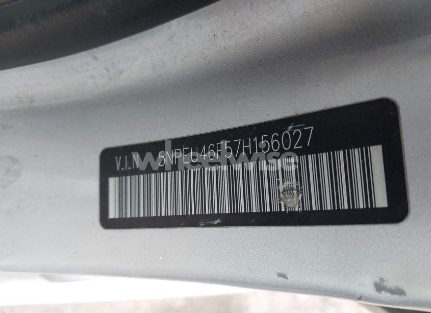 Photo 9 of 2007 Hyundai Sonata LIMITED/SE V6 (VIN 5NPEU46F57H156027)