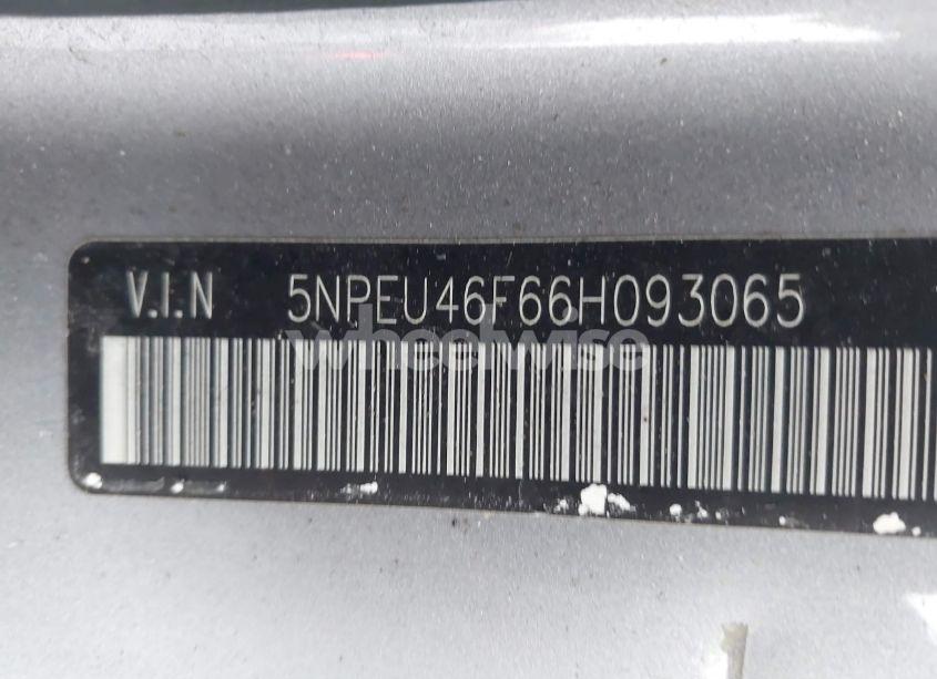 Photo 9 of 2006 Hyundai Sonata GLS V6/LX V6 (VIN 5NPEU46F66H093065)