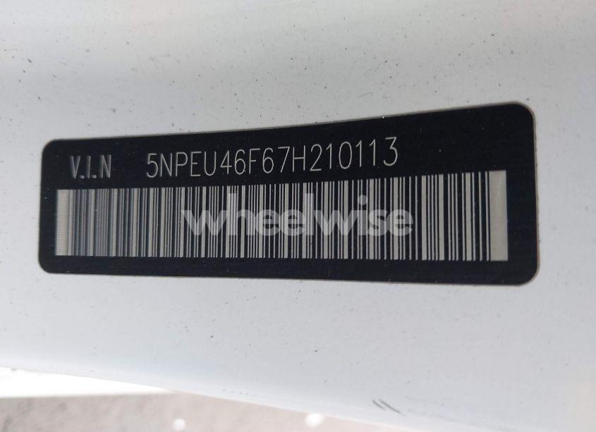 Photo 9 of 2007 Hyundai Sonata LIMITED/SE V6 (VIN 5NPEU46F67H210113)