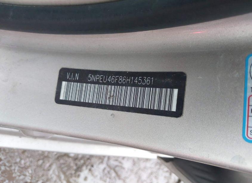 Photo 9 of 2006 Hyundai Sonata GLS V6/LX V6 (VIN 5NPEU46F86H145361)