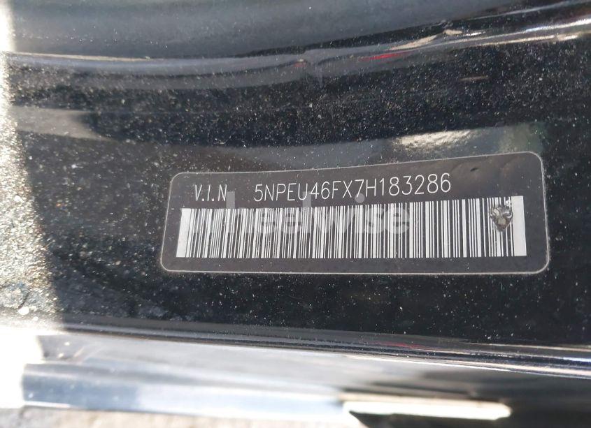 Photo 9 of 2007 Hyundai Sonata LIMITED/SE V6 (VIN 5NPEU46FX7H183286)