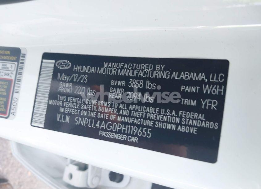 Photo 9 of 2023 Hyundai Elantra SE (VIN 5NPLL4AG0PH119655)