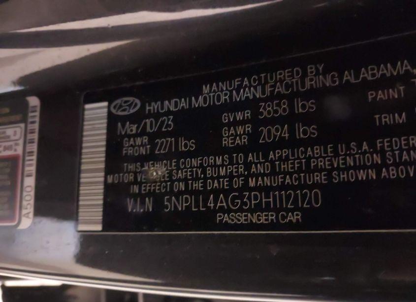 Photo 9 of 2023 Hyundai Elantra SE (VIN 5NPLL4AG3PH112120)