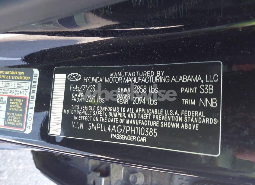 Photo 9 of 2023 Hyundai Elantra SE (VIN 5NPLL4AG7PH110385)