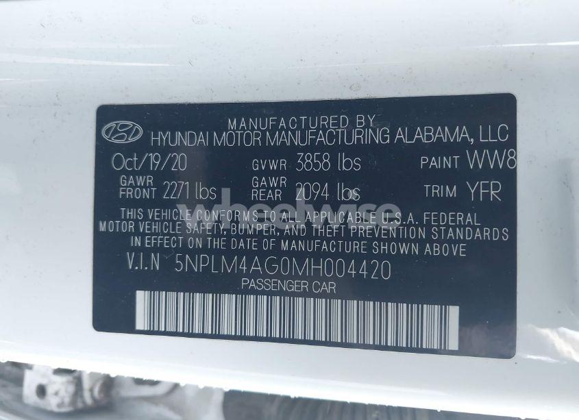 Photo 9 of 2021 Hyundai Elantra SEL (VIN 5NPLM4AG0MH004420)