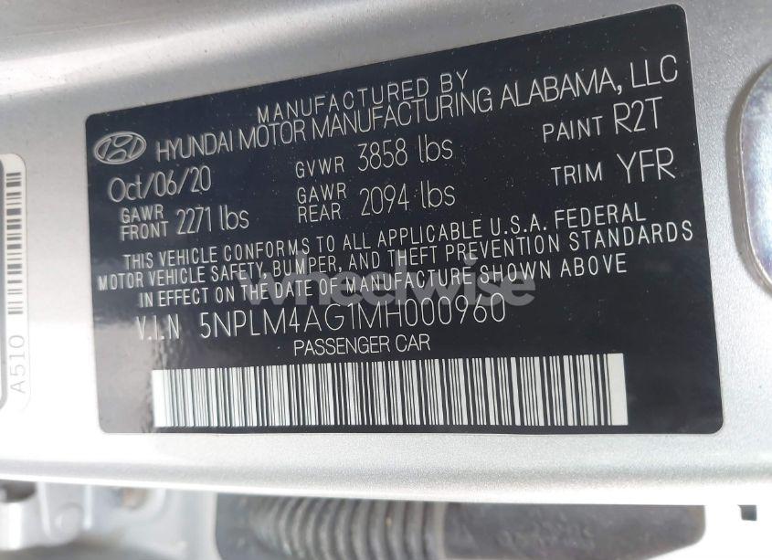 Photo 9 of 2021 Hyundai Elantra SEL (VIN 5NPLM4AG1MH000960)
