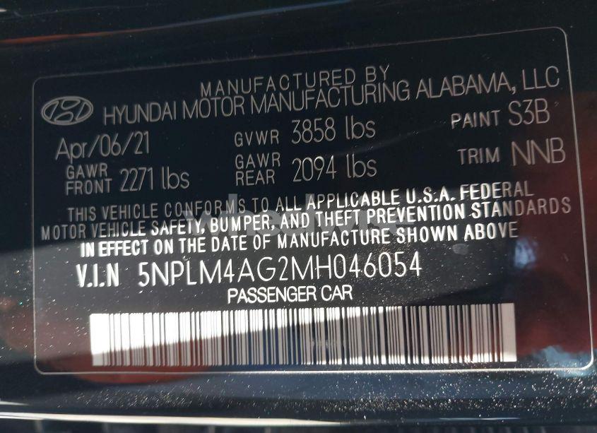 Photo 9 of 2021 Hyundai Elantra SEL (VIN 5NPLM4AG2MH046054)