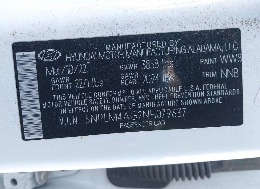 Photo 9 of 2022 Hyundai Elantra SEL (VIN 5NPLM4AG2NH079637)