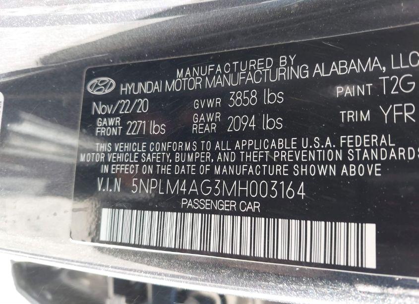Photo 9 of 2021 Hyundai Elantra SEL (VIN 5NPLM4AG3MH003164)