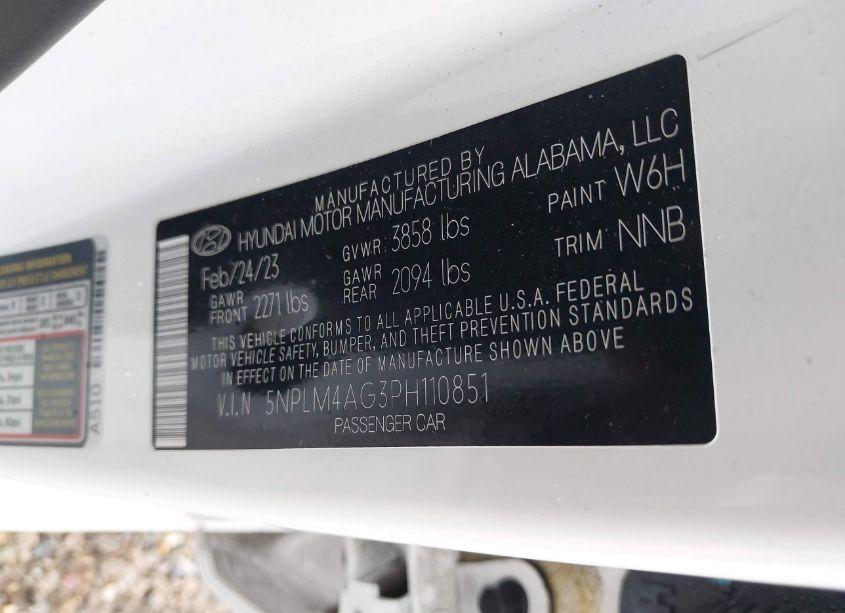Photo 9 of 2023 Hyundai Elantra SEL (VIN 5NPLM4AG3PH110851)