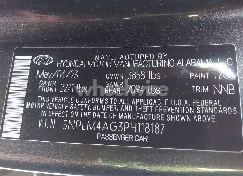 Photo 9 of 2023 Hyundai Elantra SEL (VIN 5NPLM4AG3PH118187)