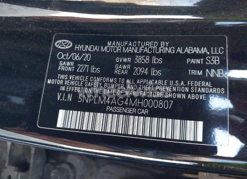 Photo 9 of 2021 Hyundai Elantra SEL (VIN 5NPLM4AG4MH000807)