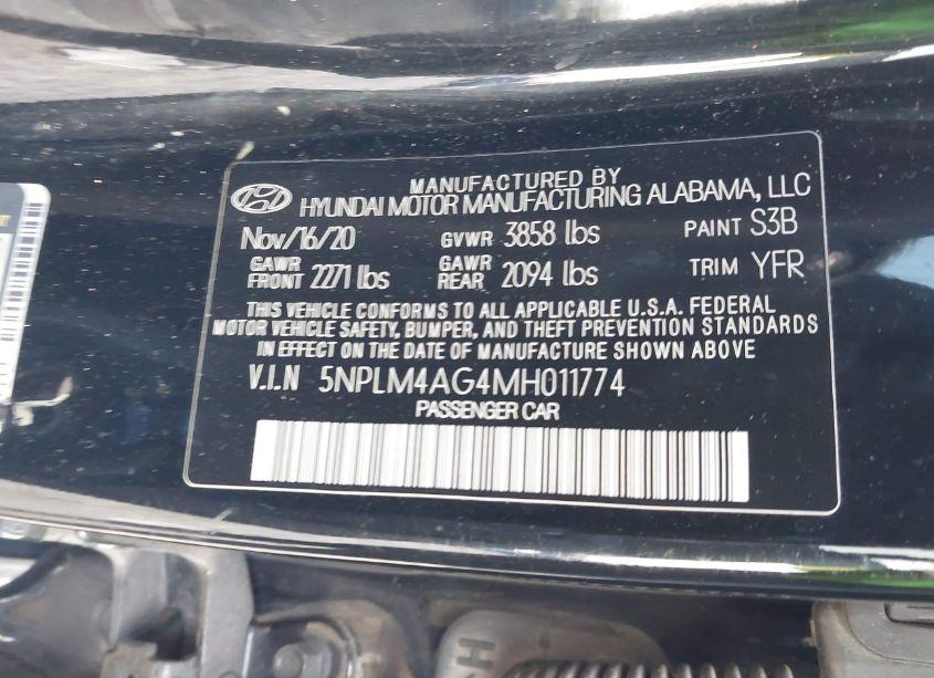 Photo 9 of 2021 Hyundai Elantra SEL (VIN 5NPLM4AG4MH011774)