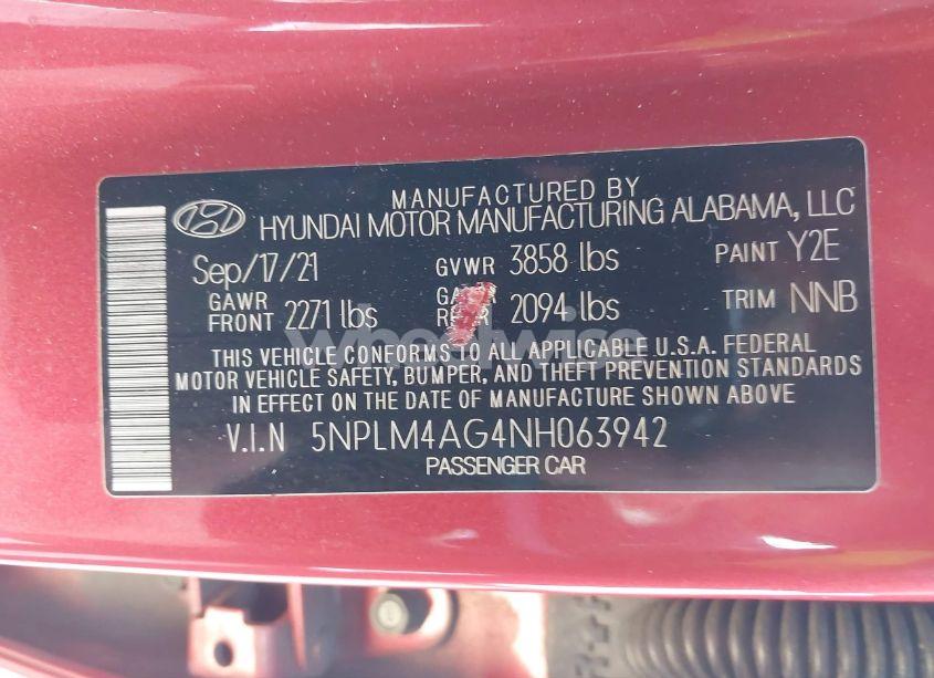 Photo 9 of 2022 Hyundai Elantra SEL (VIN 5NPLM4AG4NH063942)