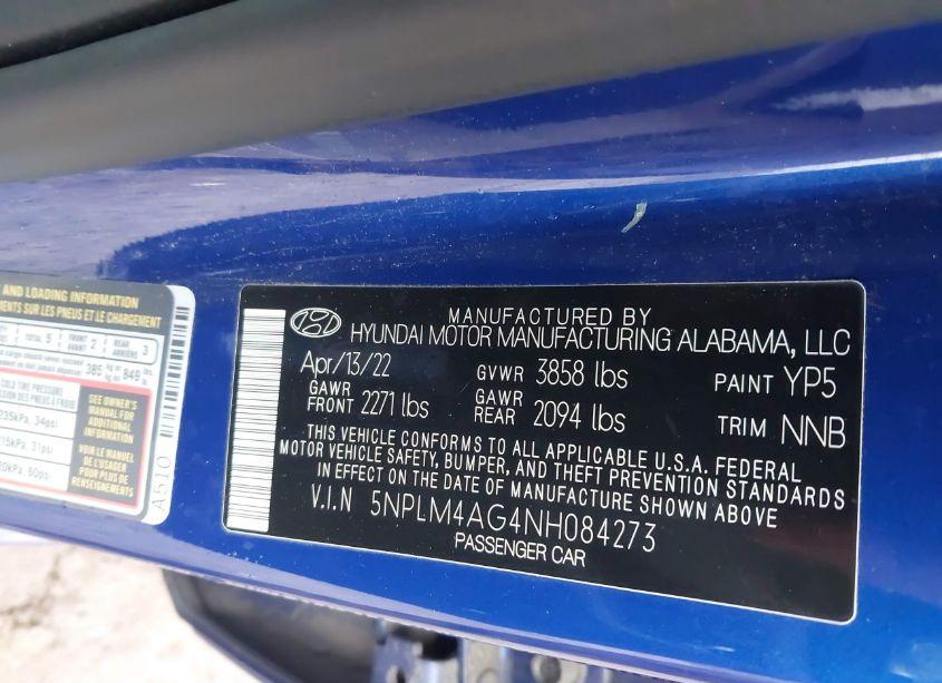 Photo 9 of 2022 Hyundai Elantra SEL (VIN 5NPLM4AG4NH084273)