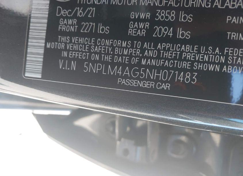 Photo 9 of 2022 Hyundai Elantra SEL (VIN 5NPLM4AG5NH071483)