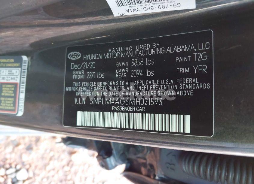 Photo 8 of 2021 Hyundai Elantra SEL (VIN 5NPLM4AG6MH021593)