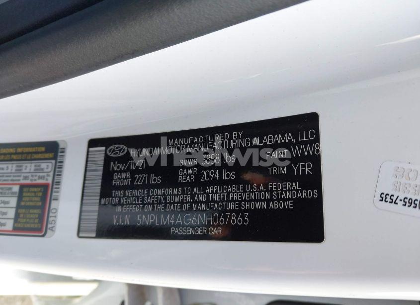 Photo 9 of 2022 Hyundai Elantra SEL (VIN 5NPLM4AG6NH067863)