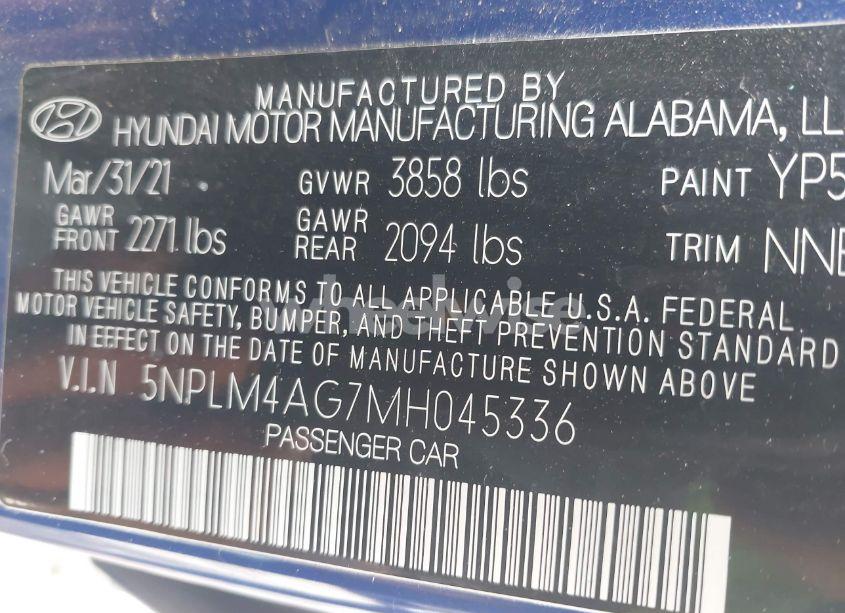 Photo 9 of 2021 Hyundai Elantra SEL (VIN 5NPLM4AG7MH045336)