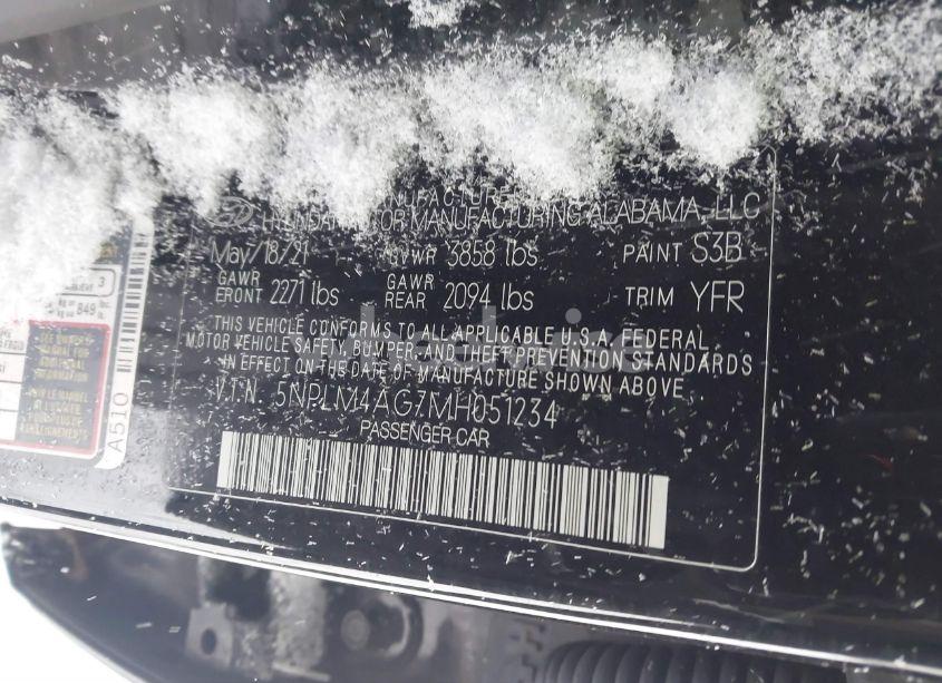 Photo 9 of 2021 Hyundai Elantra SEL (VIN 5NPLM4AG7MH051234)