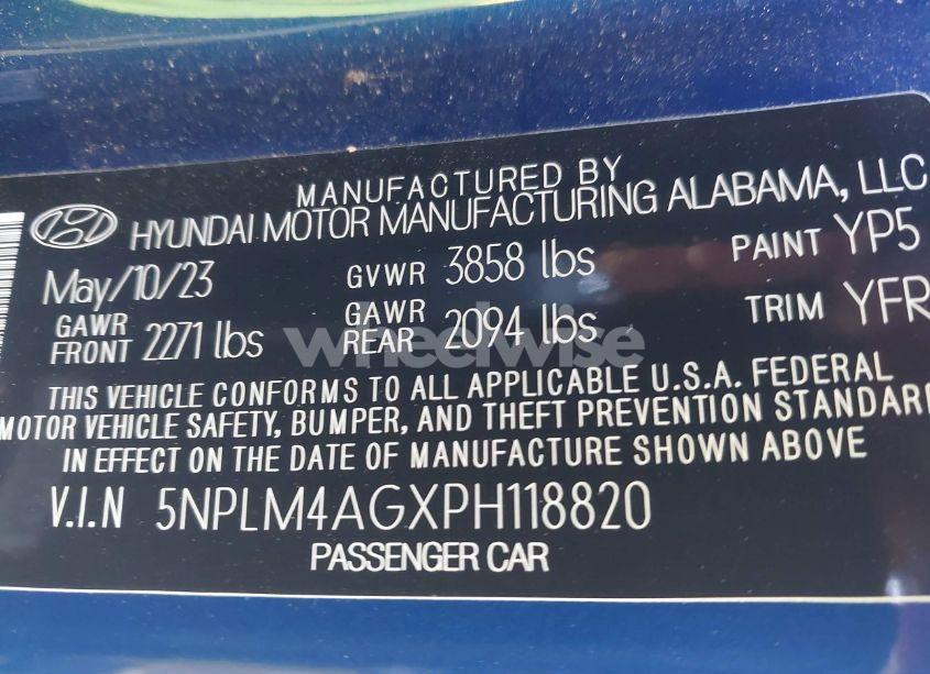 Photo 9 of 2023 Hyundai Elantra SEL (VIN 5NPLM4AGXPH118820)