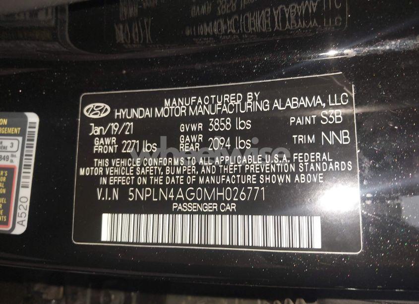 Photo 9 of 2021 Hyundai Elantra SEL (VIN 5NPLN4AG0MH026771)