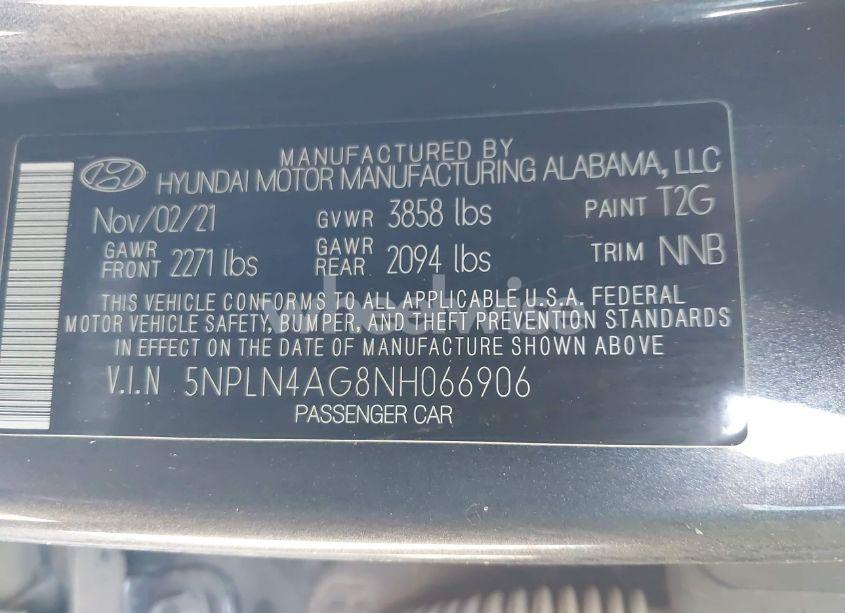 Photo 9 of 2022 Hyundai Elantra SEL (VIN 5NPLN4AG8NH066906)