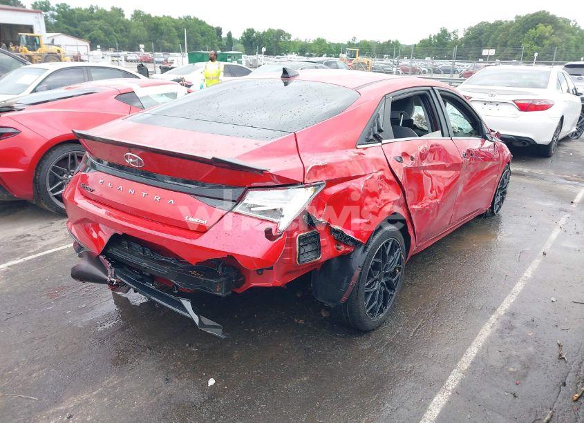 Photo 4 of 2021 Hyundai Elantra LIMITED (VIN 5NPLP4AG1MH013053)