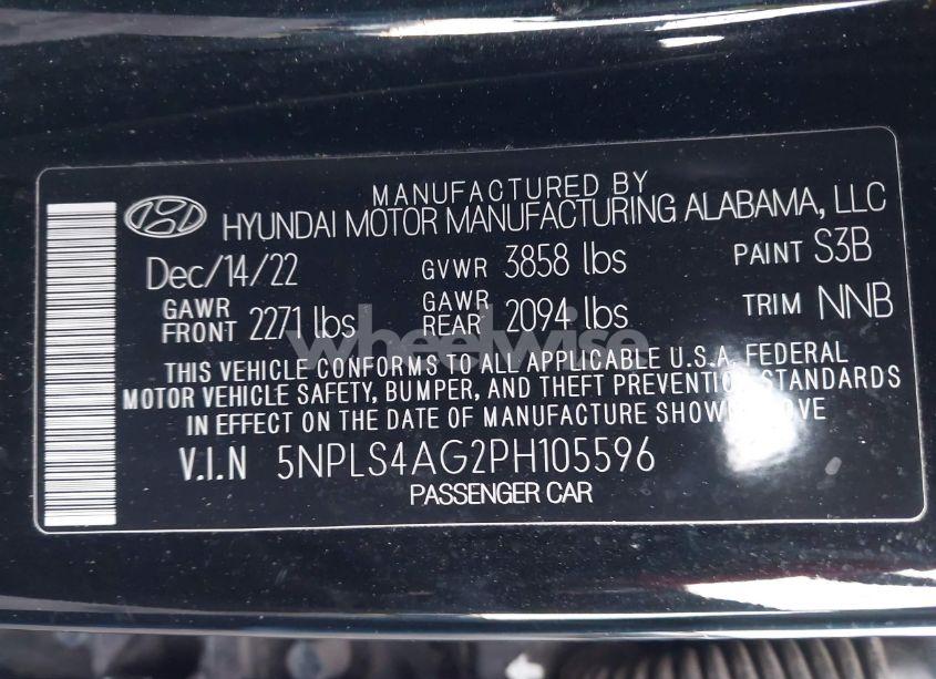 Photo 9 of 2023 Hyundai Elantra SEL (VIN 5NPLS4AG2PH105596)