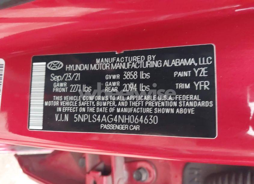 Photo 9 of 2022 Hyundai Elantra SEL (VIN 5NPLS4AG4NH064630)