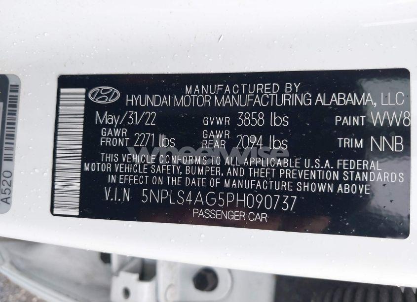Photo 9 of 2023 Hyundai Elantra SEL (VIN 5NPLS4AG5PH090737)