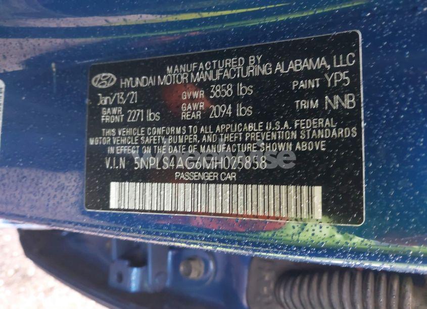 Photo 9 of 2021 Hyundai Elantra SEL (VIN 5NPLS4AG6MH025858)