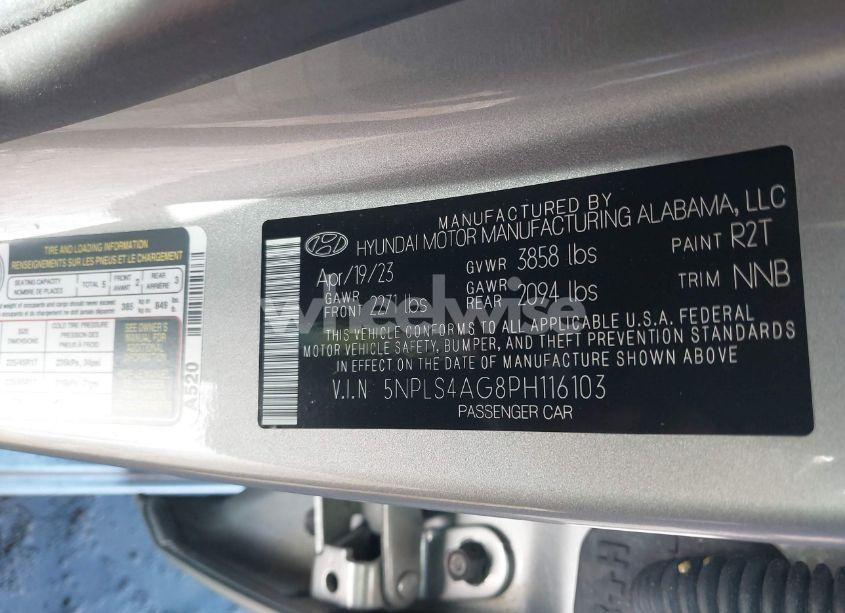 Photo 9 of 2023 Hyundai Elantra SEL (VIN 5NPLS4AG8PH116103)