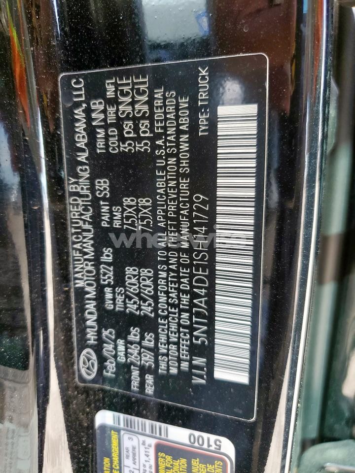 Photo 13 of 2025 HYUNDAI SANTA CRUZ SE (VIN 5NTJA4DE1SH141729)