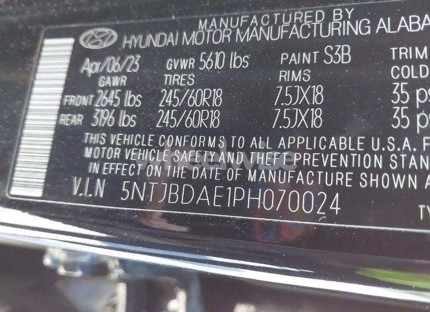 Photo 9 of 2023 Hyundai Santa CRUZ SEL (VIN 5NTJBDAE1PH070024)