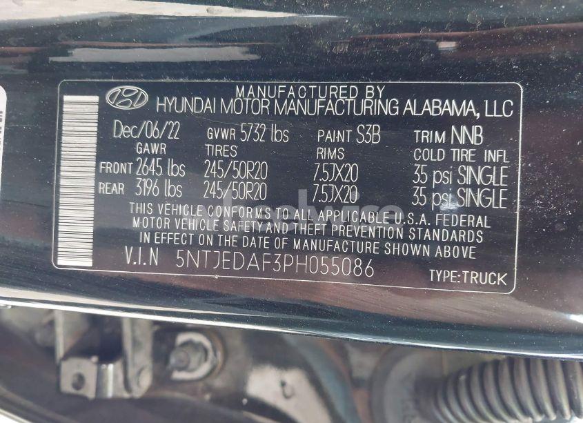 Photo 9 of 2023 Hyundai Santa CRUZ LIMITED (VIN 5NTJEDAF3PH055086)